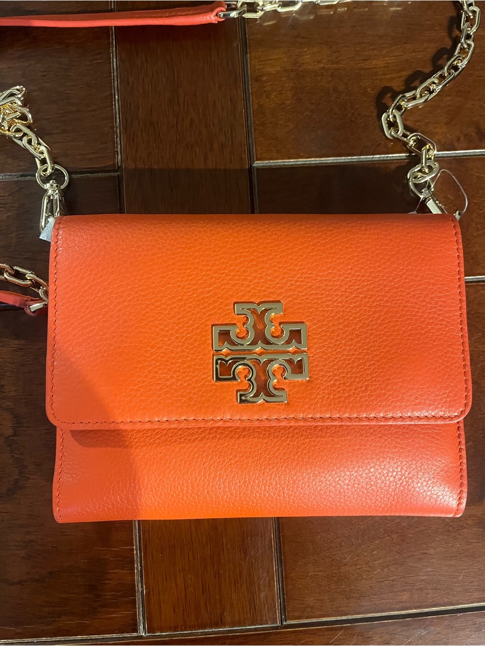 NEW Tory  Burch Britten chain shoulder/wallet/sling bag - Picture 3 of 9